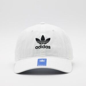 Adidas Originals Men's Relaxed Adjustable Strap Back Hat White/Black One Size